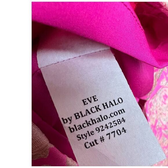 Black Halo Eve Jax Cocktail Sheath Dress NWT Sz. 6 - Picture 9 of 9